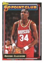 1992 Topps Gold #214 Hakeem Olajuwon