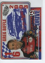 2003 Press Pass Trackside License to Drive #LD1 Greg Biffle