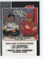 2002 Press Pass Trackside #90 Dale Earnhardt Jr|Kerry Earnhardt