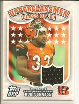 2007 Topps Draft Picks And Prospects Upperclassmen Jersey #RJ Rudi Johnson