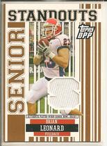 2007 Topps Draft Picks and Prospects Senior Standout Jersey #SS-BL Brian Leonard