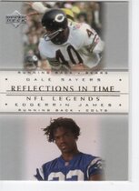2000 Upper Deck Legends Reflections in Time #R7 Edgerrin James|Gale Sayers