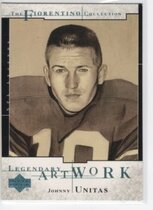2001 Upper Deck Legends Legendary Artwork #LA10 Johnny Unitas