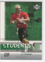 2002 Upper Deck Honor Roll Students of the Game QBs #SGQ-7 J.T. O'Sullivan