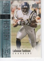 2002 Upper Deck Piece of History Run to History #RH4 LaDainian Tomlinson