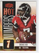 2006 Flair Showcase Hot Numbers #HN16 Michael Vick