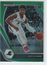 2021 Panini Prizm Draft Picks Green Prizm #44 David Duke Jr.