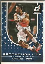 2014 Donruss Production Line Assists #10 Jeff Teague