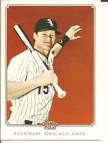 2010 Topps 206 No Number Variation #NNO Gordon Beckham