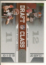 2010 Playoff Contenders Draft Class #11 Colt Mccoy|Jordan Shipley