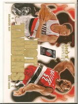 2008 Fleer Hot Prospects Hot Tandems #HT-16 Brandon Roy|Greg Oden
