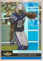 2008 Finest Blue Refractors/Xfractors #53 Reggie Wayne