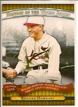 2010 Topps History of the World Series #HWS4 Rogers Hornsby