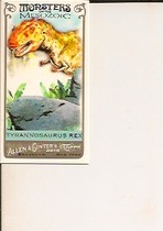 2010 Topps Allen & Ginter Mini Monsters of the Mesozoic #MM1 Tyrannosaurus Rex