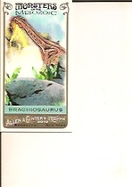 2010 Topps Allen & Ginter Mini Monsters of the Mesozoic #MM10 Brachiosaurus
