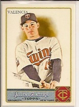 2011 Topps Allen and Ginter #344 Danny Valencia