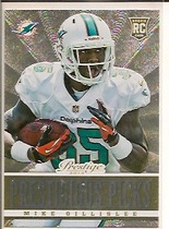 2013 Panini Prestige Prestigious Picks Gold #38 Mike Gillislee