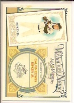 2012 Topps Allen and Ginter Whats in a Name #WIN42 Calvin Edwin Ripken Jr.