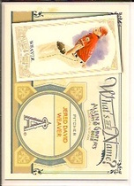 2012 Topps Allen and Ginter Whats in a Name #WIN62 Jered David Weaver