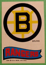 1973 Topps Team Stickers #NNO Boston Bruins|New York Rangers
