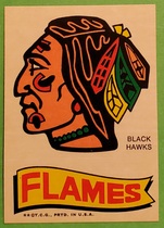 1973 Topps Team Stickers #NNO Atlanta Flames|Chicago Black Hawks