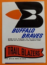 1973 Topps Team Stickers #NNO Buffalo Braves|Portland Trail Blazers