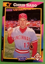 1992 Kenner Starting Lineup Cards #30 Chris Sabo