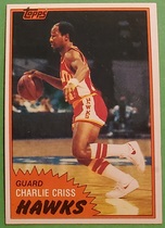 1981 Topps Base Set #E67 Charlie Criss