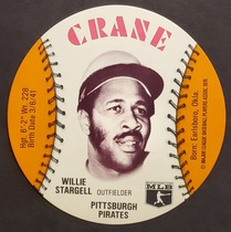 1976 Crane Discs #58 Willie Stargell