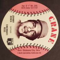 1976 Crane Discs #2 Johnny Bench