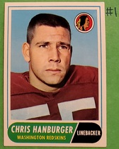 1968 Topps Base Set #62 Chris Hanburger