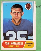 1968 Topps Base Set #78 Tom Nowatzke