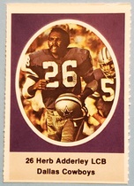 1972 Sunoco Stamps #164 Herb Adderley