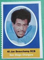 1972 Sunoco Stamps #573 Joe Beauchamp