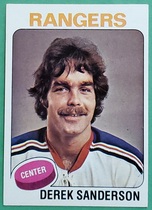 1975 Topps Base Set #73 Derek Sanderson