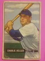 1951 Bowman Base Set #177 Charlie Keller