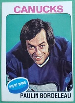 1975 Topps Base Set #151 Paulin Bordeleau