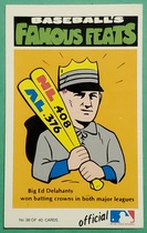 1972 Fleer Famous Feats #38 Ed Delahanty
