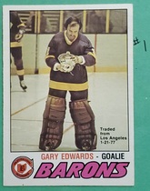 1977 O-Pee-Chee OPC Base Set #345 Gary Edwards