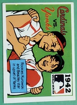 1971 Fleer Laughlin World Series (Black Text Back) #40 1942 Cardinals|Yankees