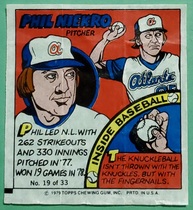 1979 Topps Comics #19 Phil Niekro