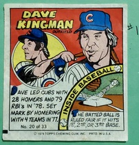 1979 Topps Comics #20 Dave Kingman