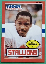 1985 Topps USFL #22 David Dumars