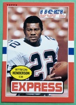 1985 Topps USFL #59 Wymon Henderson