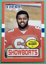 1985 Topps USFL #73 Tyrone McGriff