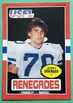 1985 Topps USFL #99 Jerry Doerger