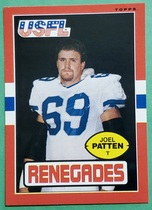 1985 Topps USFL #102 Joel Patten