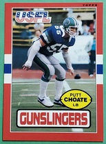 1985 Topps USFL #115 Putt Choate