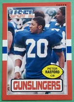 1985 Topps USFL #120 Peter Raeford