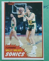 1981 Topps Base Set #W100 Wally Walker